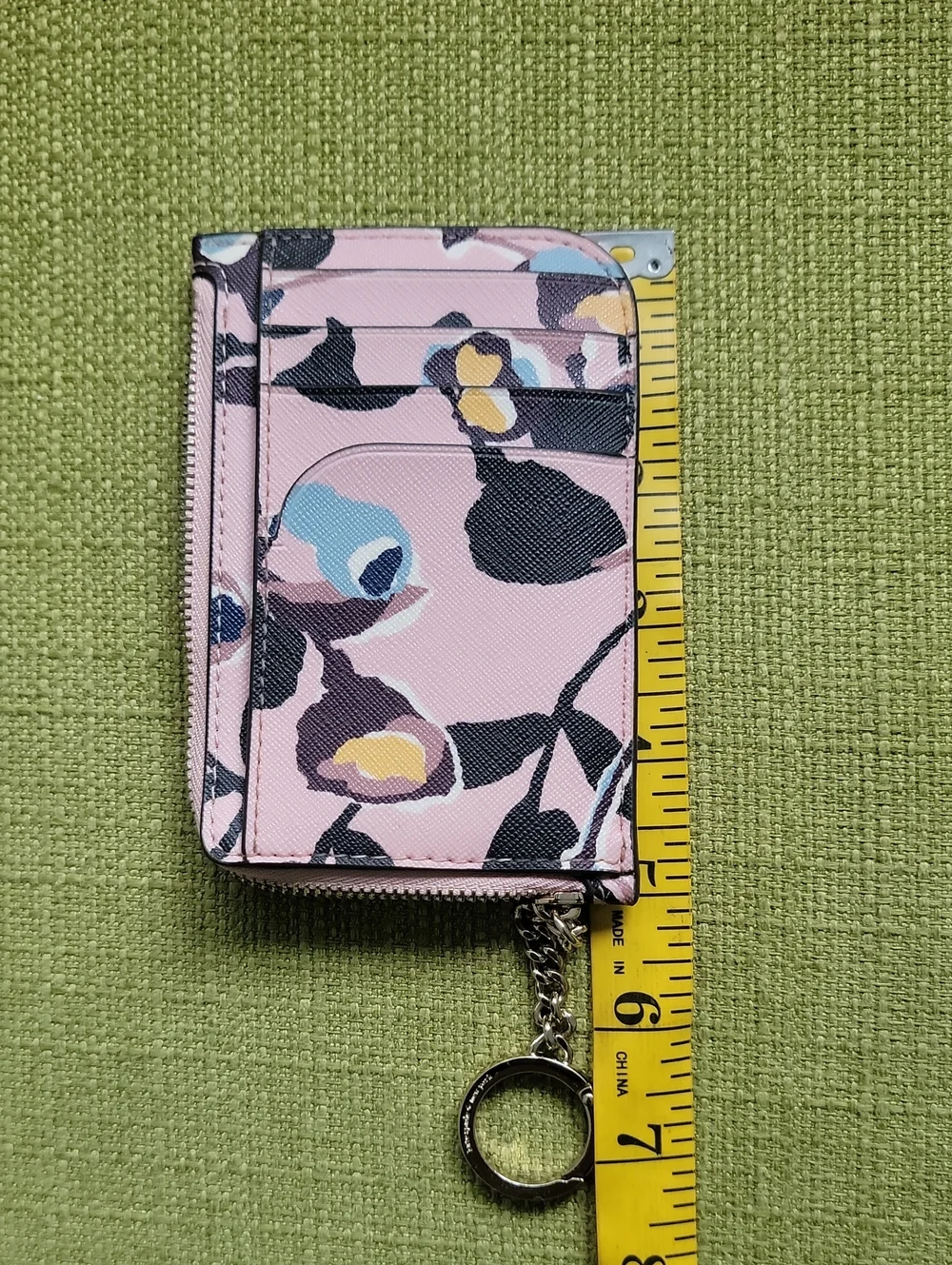 kate spade Pink Floral Card Case Keychain